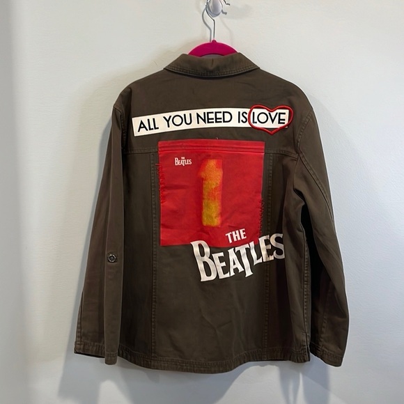 Alice + Olivia x Beatles “Charline” military patch jacket M - Picture 5 of 5